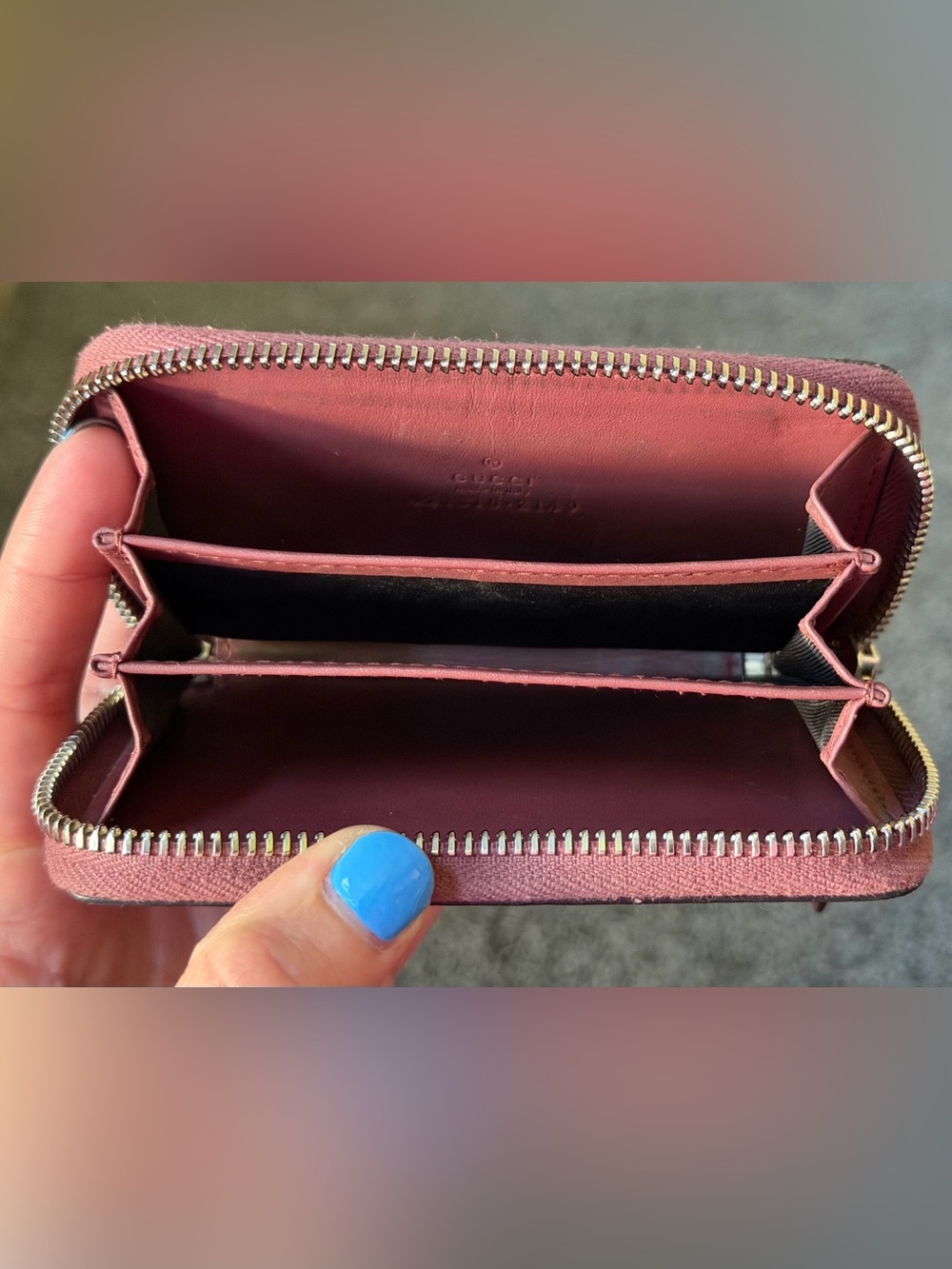 Gucci blooms zip around card case - Picture 8 of 15